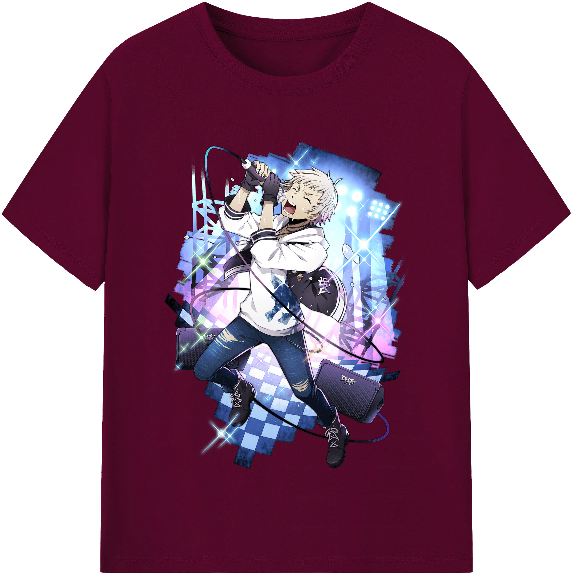 （画像用） 文豪ストレイドッグス Bungo Stray Dogs レディースカジュアルプリントTシャツ（綿100％）